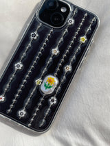 [MADE] Chain sunflower flower resin cell phone case
