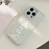サマーブルーエッジスイーツカートゥーンパピージェリー iPhone ケース