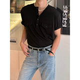 [S/S] プリーツポケットヘンリーネックTシャツ(3color)
