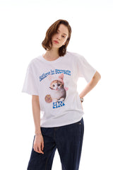 RABBIT CAT T-SHIRT