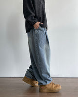 Mob Pintuck denim pants 2C