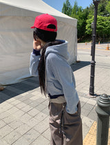 WAFFLE HOOD ZIP-UP (2C)
