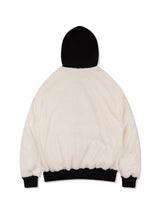 UNISEX フェイクファー フード付き ジップアップ アイボリー (FCE4ZP657M)
