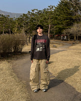ユーティリティパッチワイドカーゴパンツ