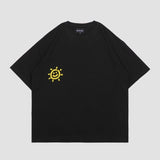 FAITH FADE UTOPIA - サニーオーバーサイズTシャツ (ブラック)