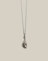 Victorian Mirror Necklace Silver