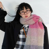 オンブレチェックシャツ (BLACK)