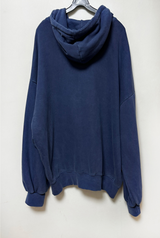 (UNISEX/2WAY) ビッグフードピグメントボクシーヒップルーズジップアップ - 2 COLOR