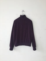 high-neck button cardigan