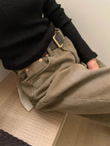 Noiton リブUネックTシャツ