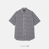 Bear Check Half Shirt (2color)