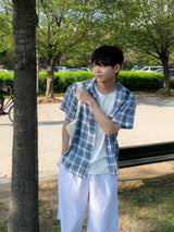 ウィーヴサマーチェック半袖シャツ