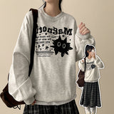 ネティックヴィンテージイラストスウェットシャツ