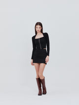 Hook square top (black)