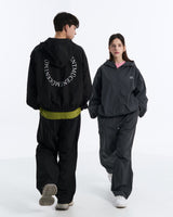 BACK ROUND WINDBREAKER (Black, Charcoal)