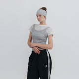 【MADE】 Stripe Cropped T-Shirts_Ivory