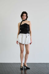 ELFIN SCARF TOP / BLACK