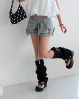 Layered Belt SET Balloon Pumpkin Shorts