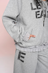 eat me plz* カシーキャットイヤーフリースフーディフォアオータムウィンターウォームジャケット