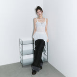 (2nd reorder) frill layered sleeveless - ivory