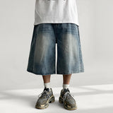 Side Pintuck Washing Denim Bermuda Pants (5 colors)