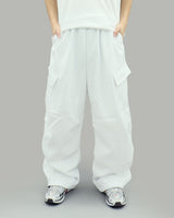 Kota Cargo Wide Pants (White)