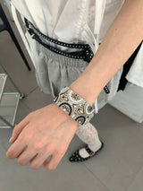 Thailand mood metal beads bangle 
