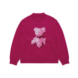 24FW PIXEL BEAR ARTWORK KNIT PINK