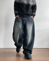 Tie Washed Denim Pants