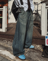Wayson washing wide denim