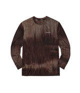 Air Vent Tie-Dye Racing Finger Watch-Hole Long Sleeve (Brown)