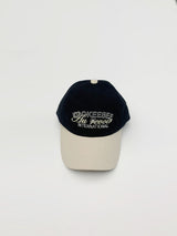 two tone vintage washing ball cap (Black/Ivory)