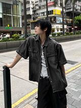 Ash Gray Denim Jacket