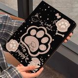 Black Puppy Paw Tablet Pouch & iPad Case