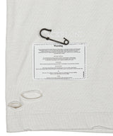 BBD Shadow Smile Ripped Pigment T-Shirt (Vintage White)