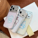 ミニマル アニマル ストライプ クリア ソフト iPhoneケース (iPhone 13–17 Series)