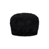 Metal Tip Lace Newsboy Cap / Black