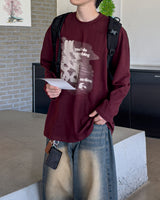 Artwork Printed Long Sleeve Tee