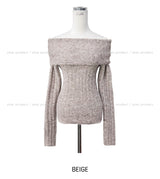 Bianca off-shoulder wool knit