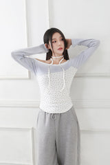 Lace Mini Star T-shirt_white