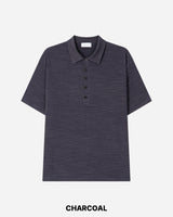 Koul Slub Collar Short Sleeve T