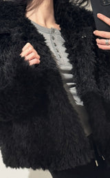 Feather Fluffy Fur Jacket