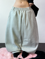 Balloon Wide Puzzling Fuzzy Puzzle Balloon Long Pants 🩷🩵 3COLOR