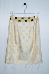Layered Dot Midi Skirt (Yellow/2size)
