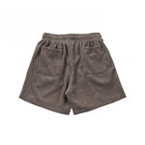 CORDUROY LOGO HALF PANTS BROWN