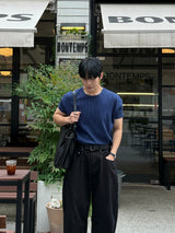 バインダーワッフルクロップマッスルTシャツ