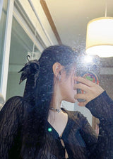 バレーコアリボンヘアアクセサリー - シュシュ B