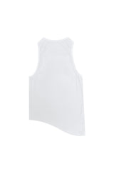 VIVI UNBALANCED SLEEVELESS TOP / WHITE