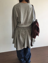 タイアップコットンワンピース (2color)