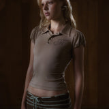 NYRA POLO TOP_OAT